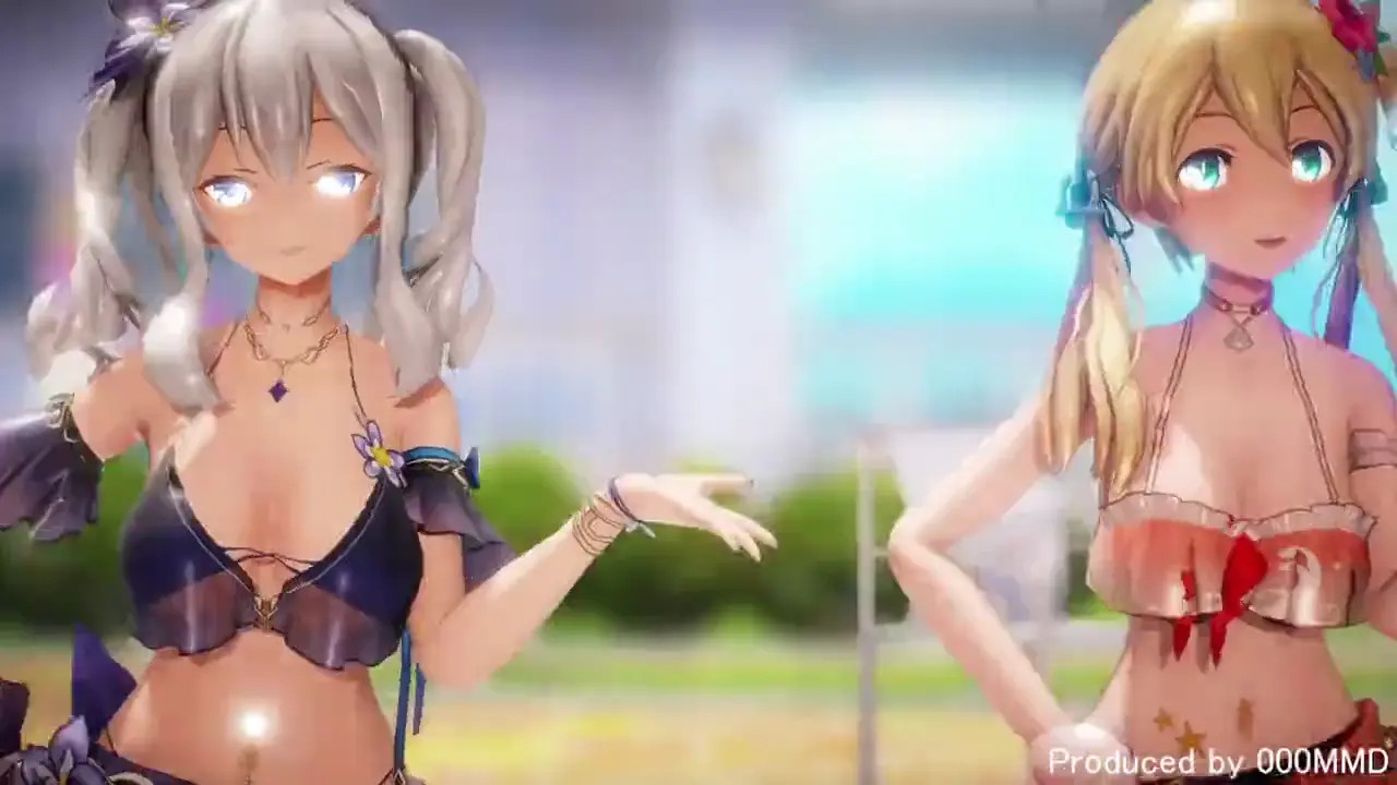 [Kancolle MMD] (Kashima, Suzuya, and Prinz) in (G)I-DLE - "Queencard" dance (R18)