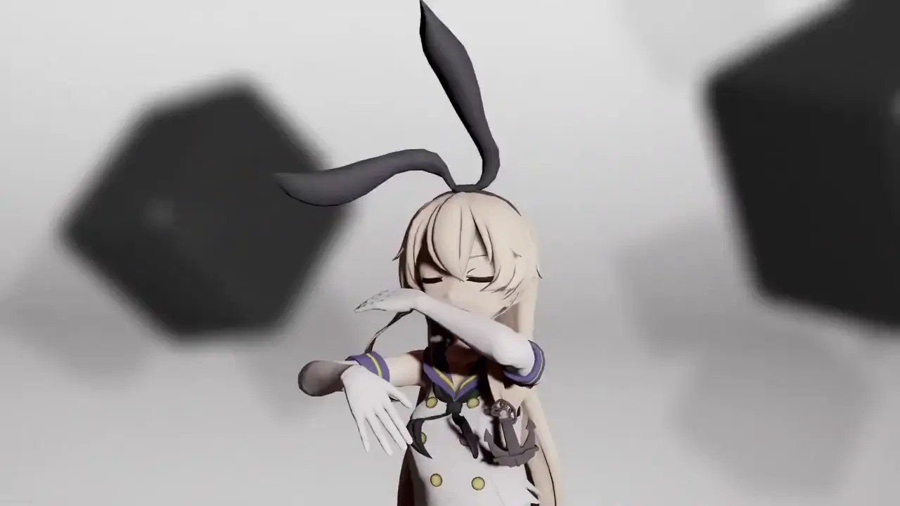 Shimakaze - Gishinanki [MMD] MuR18