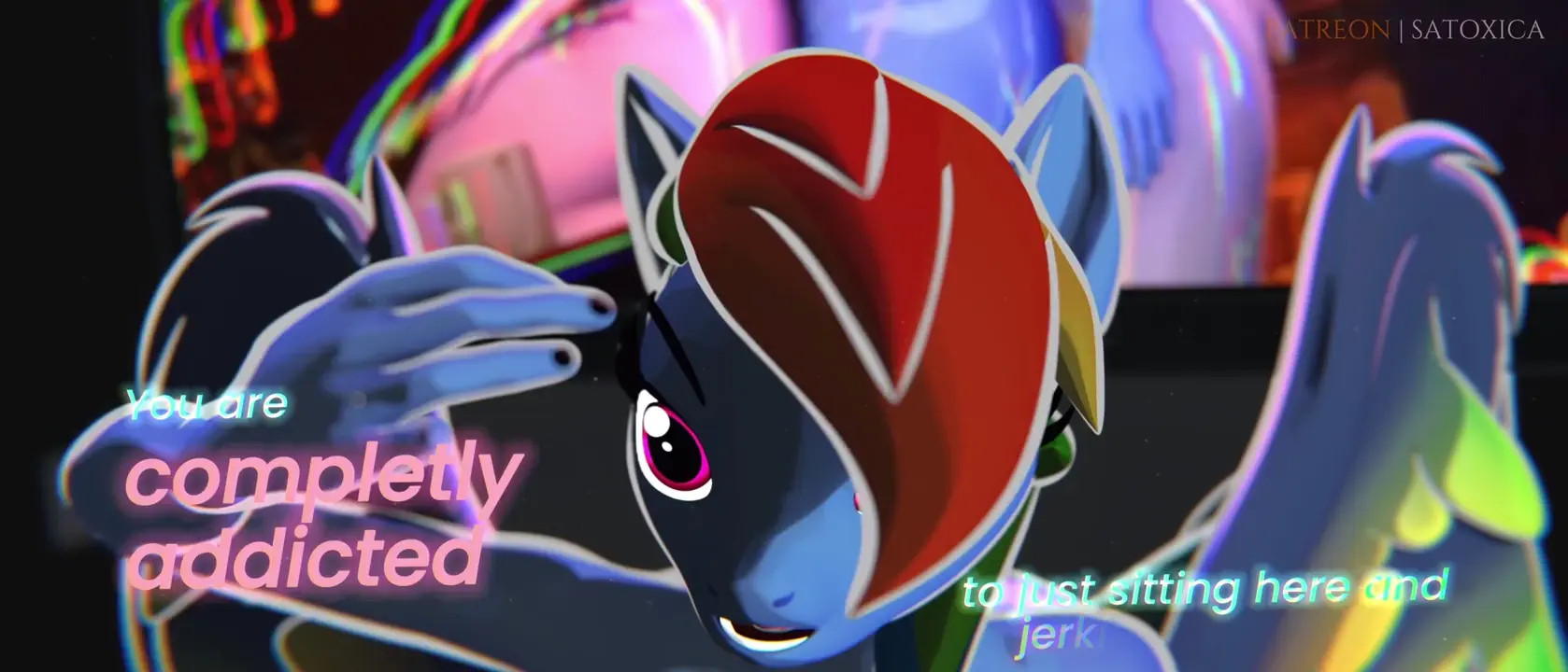 Rainbow Dash catches you gooning [Satoxica]