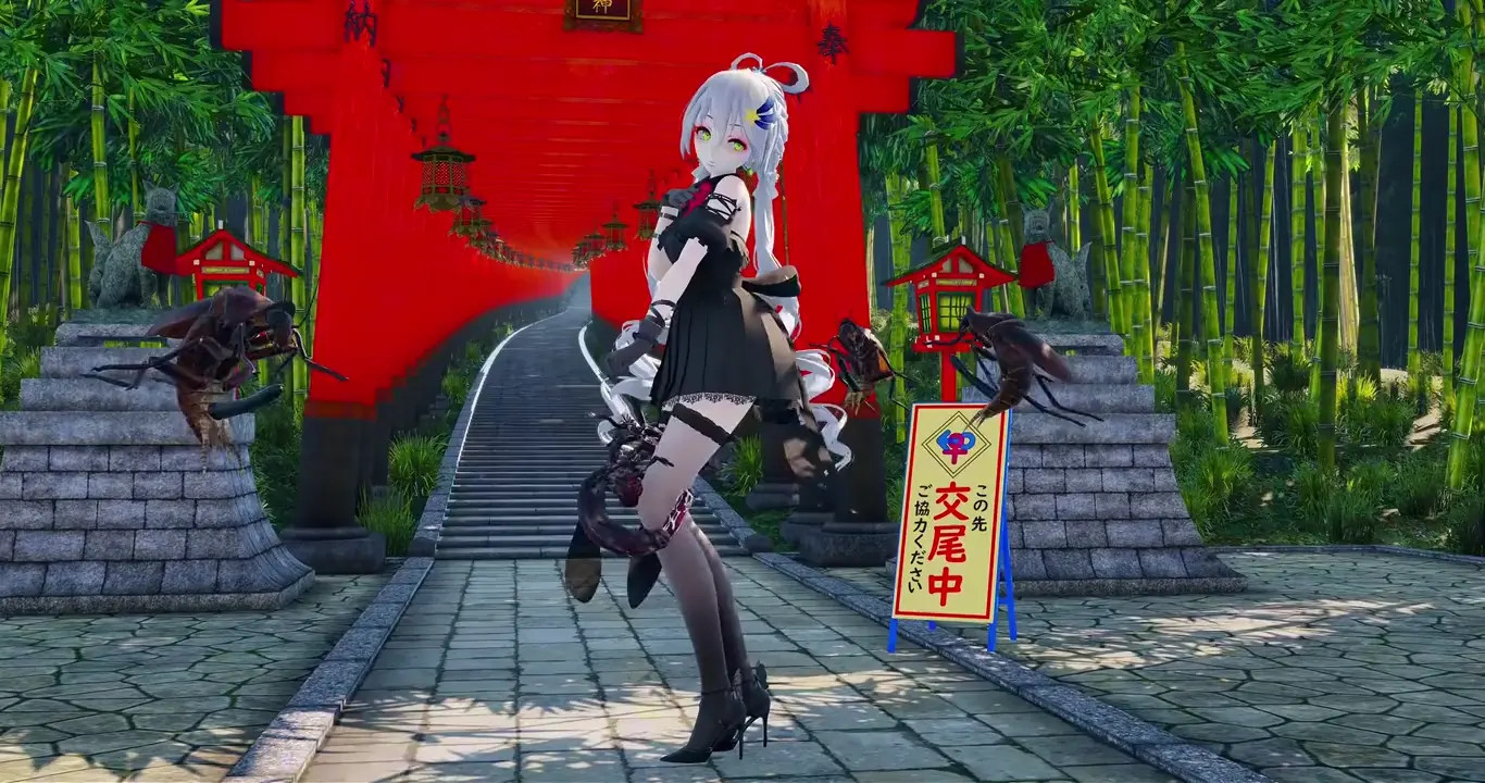 Black Dress Tianyi's Dual-Hole Penetration