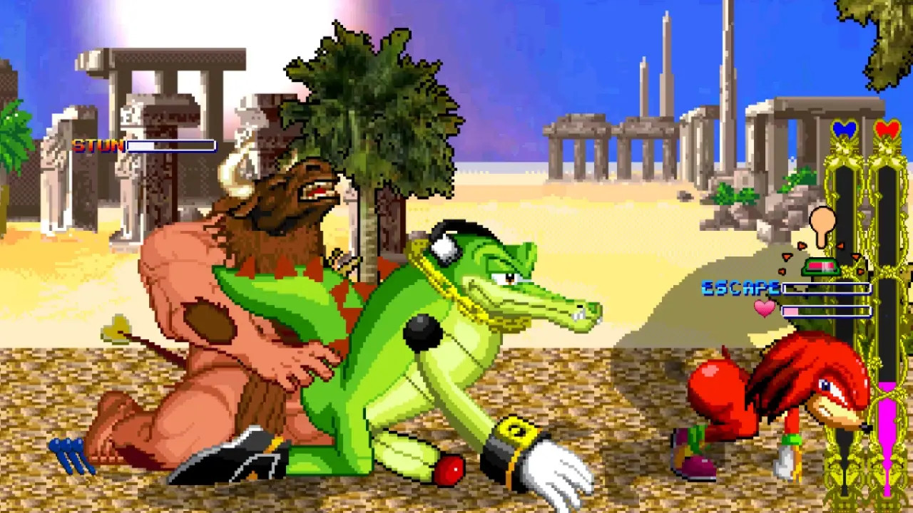 MUGEN Request#189: Brian & Minotaur Fucks Vector The Crocodile & Knuckles The Echidna