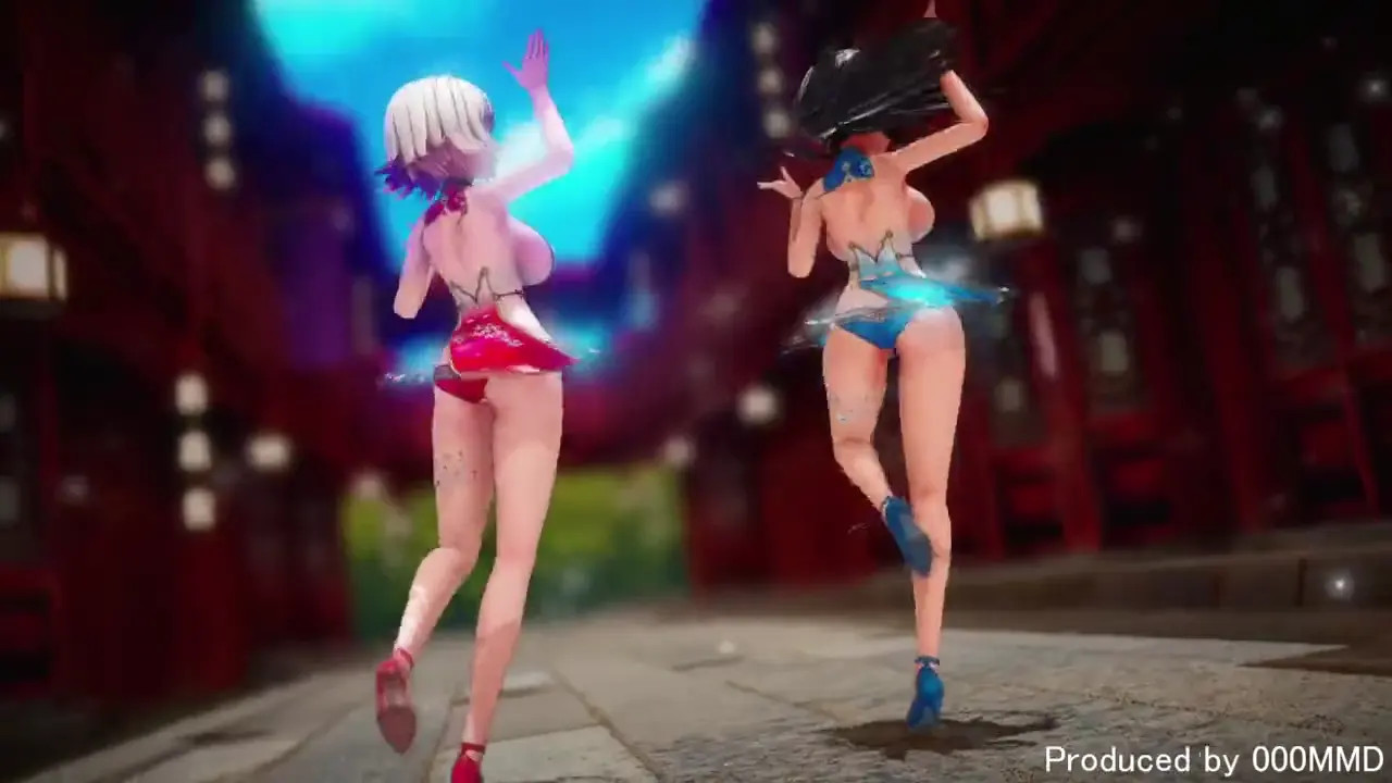 [Anime (Lycoris Recoil) MMD](Chisato Nishikigi & Takina Inoue)HIMEHINA-愛包 dance (R18)