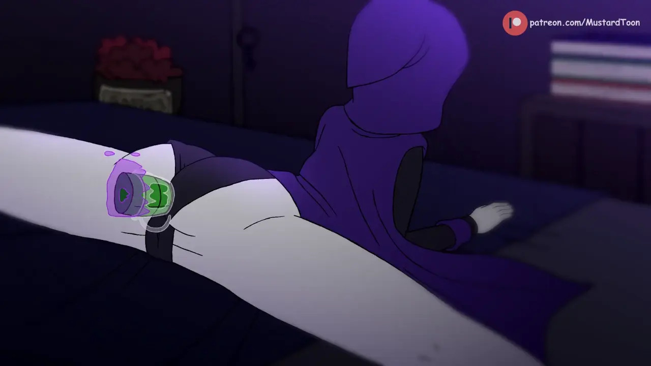 Raven playing around at night!