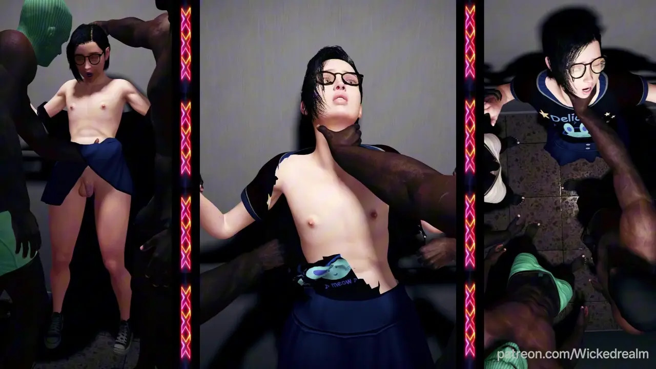 PROJECT 20 - Femboy in elevator BBC gangbang