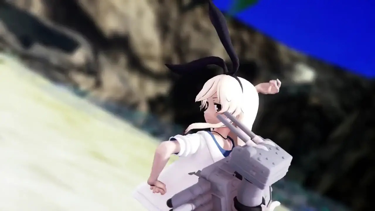 Shimakaze - Deep Blue Town [MMD] MuR18