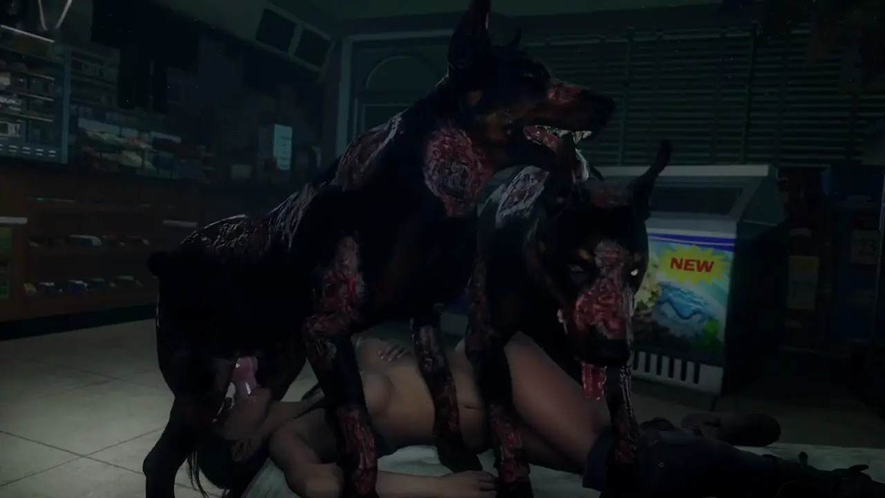 (Remake)-Claire Redfield X Z-Dogs (Black Shirt)-[DarktronickSFM]
