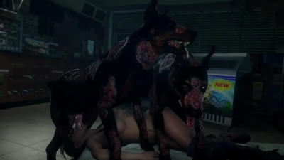 (Remake)-Claire Redfield X Z-Dogs (Black Shirt)-[DarktronickSFM]