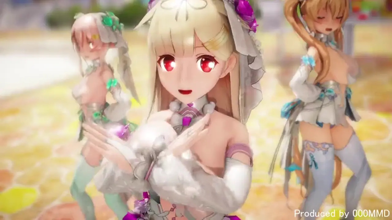 [Kancolle MMD] Whimsical Merci with the Shiratsuyu-class dancers (R18)