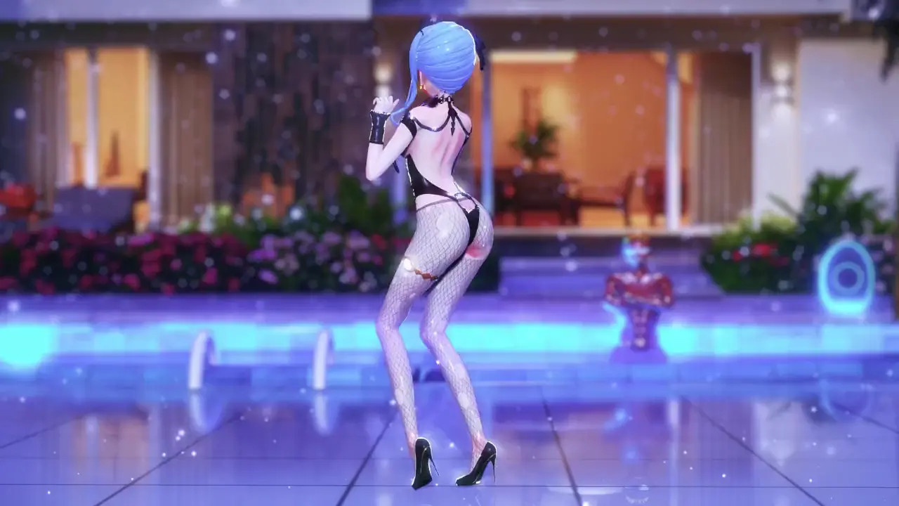 Sui-chan provocative dance in the pool - 1