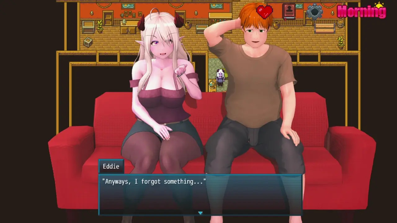 Sharing Demon Girlfriend with Nerdy Friend | Netorase Sharing Game