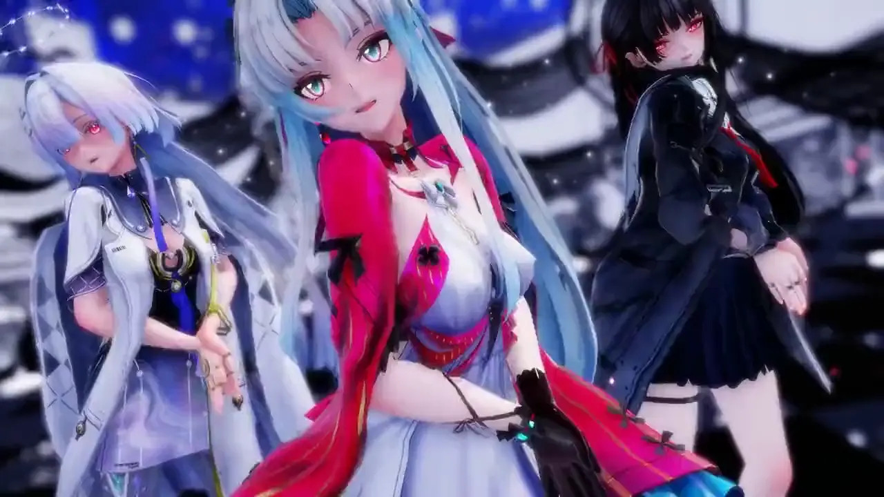 [WuWa MMD](Mornye, Carlotta & Chisa) - Girl's Day - 'Expectation' dance (R18)