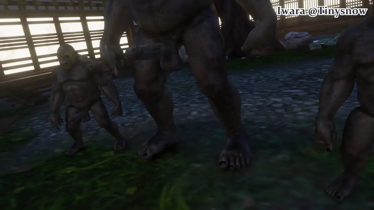 LuoTianyi as Masturbator Serving Orcs in Ryokan