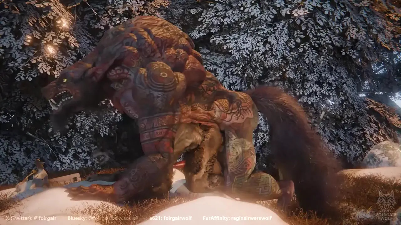 [Animation] Welothius Werewolf/Lycanthrope is fucking!