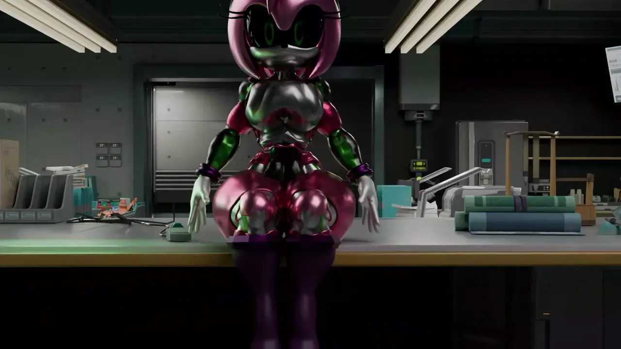 Rouge trying to steal Chaos emerald from Tails’s Metal Amy Ends Up Getting Fucked