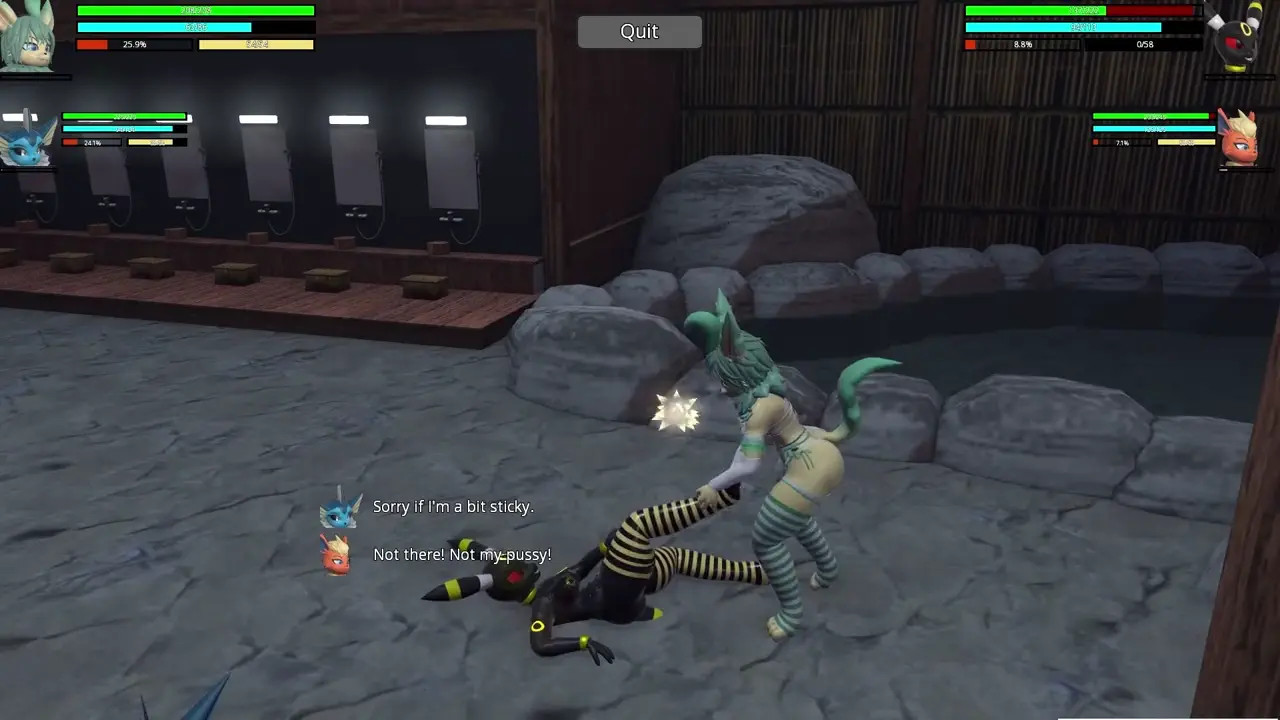 HR2 Furry: Leafeon and Vaporeon vs Flareon and Umbreon