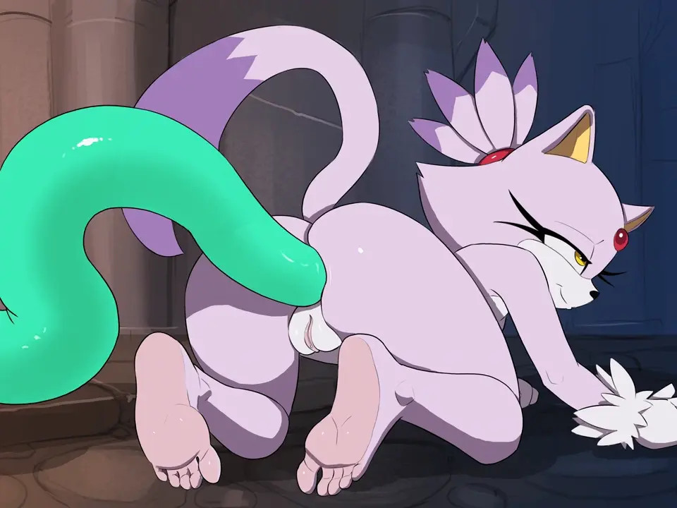 Tantacle in Blaze's Anus