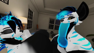 Femboy sucking futa cock