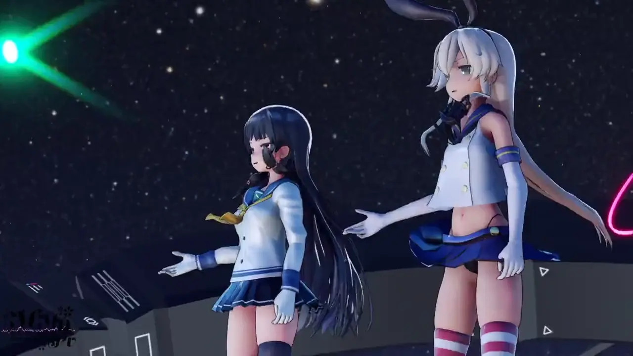 Shimakaze & Isokaze - Chocolate Cream [MMD] Obe