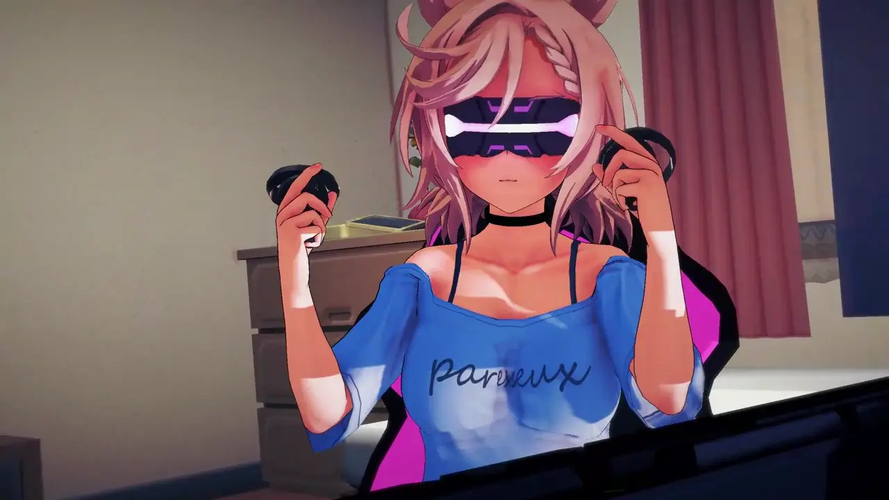 Venus Paques play VR game