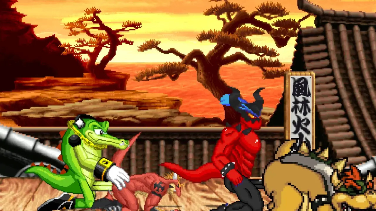 MUGEN Request#211: Zavok The Zeti & Vector The Crocodile X Delga & Bowser