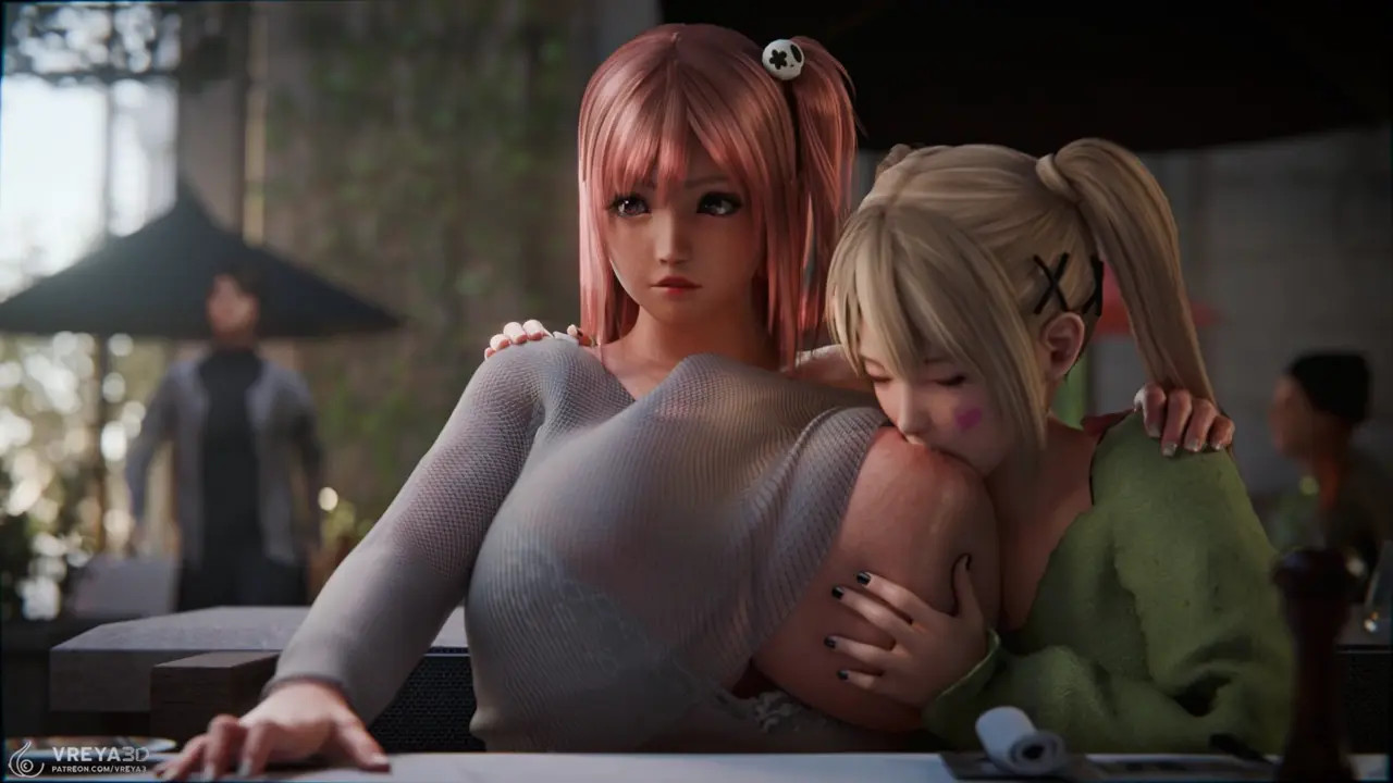 Honoka & Marie Rose Breastsucking 2 [Vreya3D][4K60FPS]
