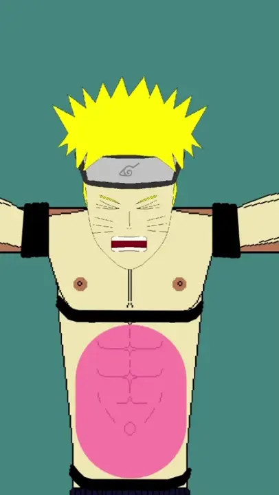 naruto get gutpunched on abs
