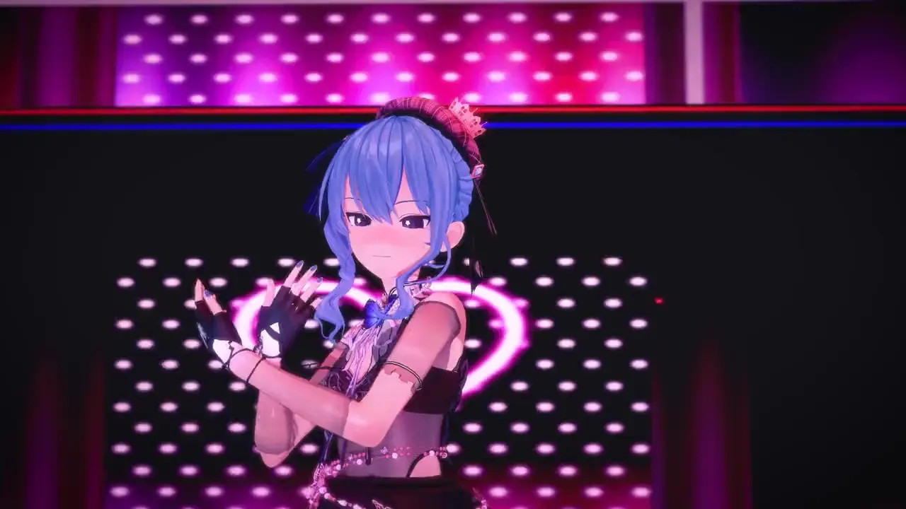 Suisei dances in a strip club(Heart Attack-dance)
