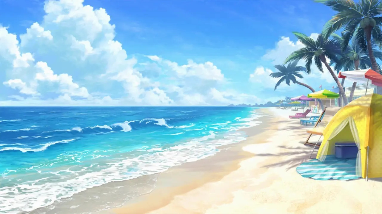 SR Memory Scene - Flute Melville (Swimsuit) - Muv-Luv Girls Garden
