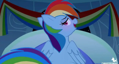 rainbow dash riding [CanaryPrimary]