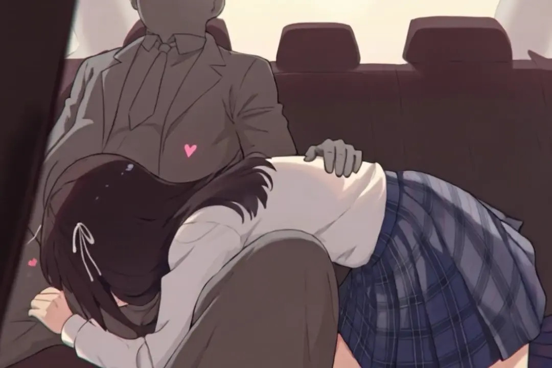 schoolgirl giving head in car