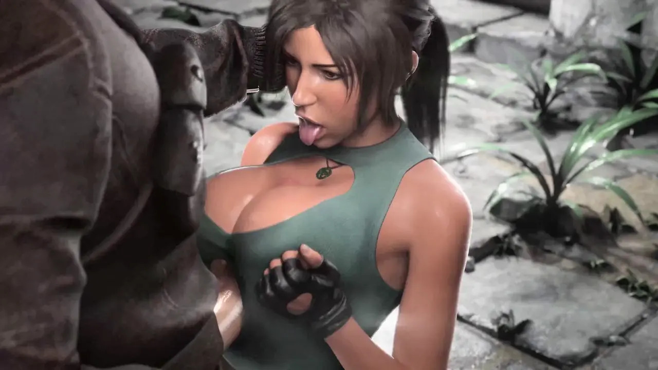 Naughty Lara Croft Titty Fuck