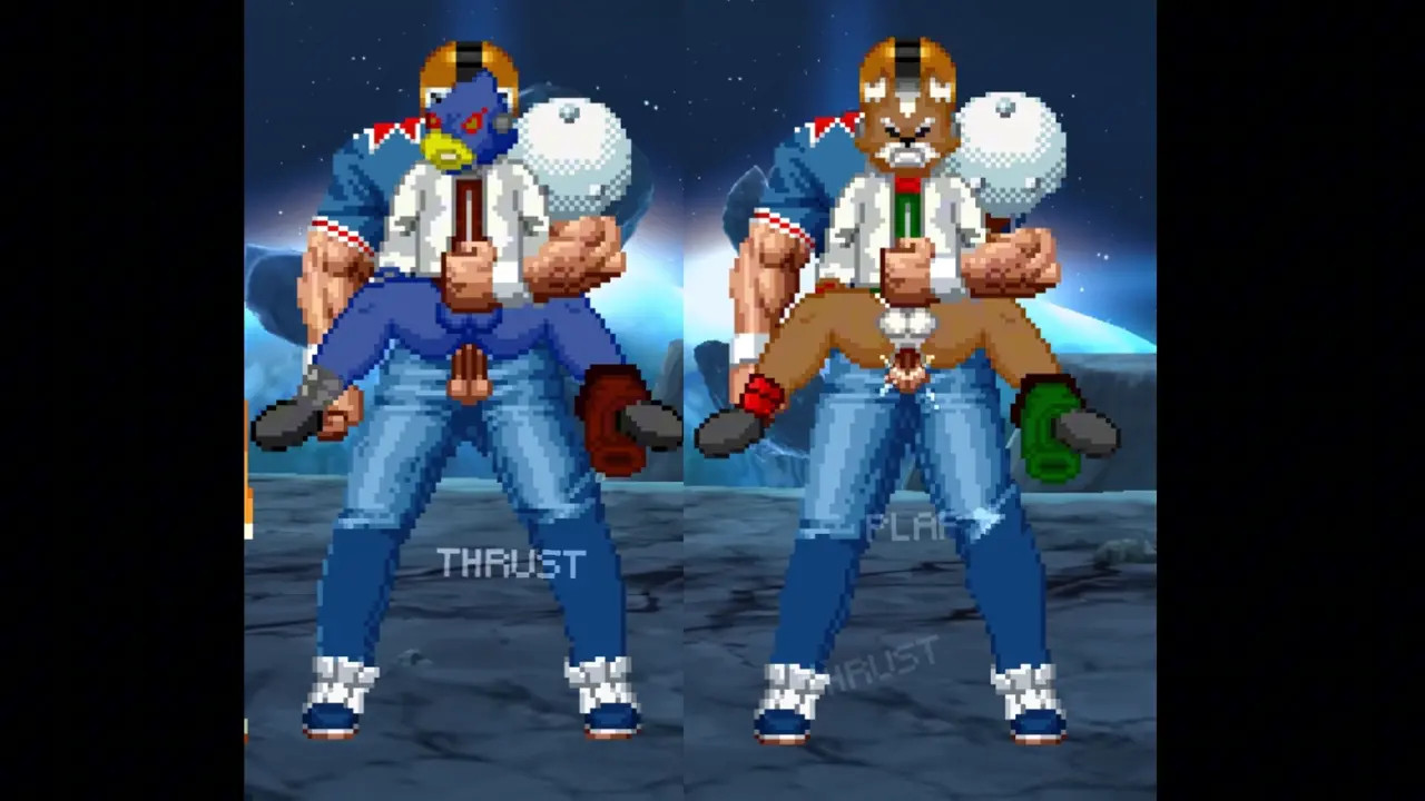 Fox McCloud and Falco Lombardi jerked off and fucked by Brian JMAX MUGEN