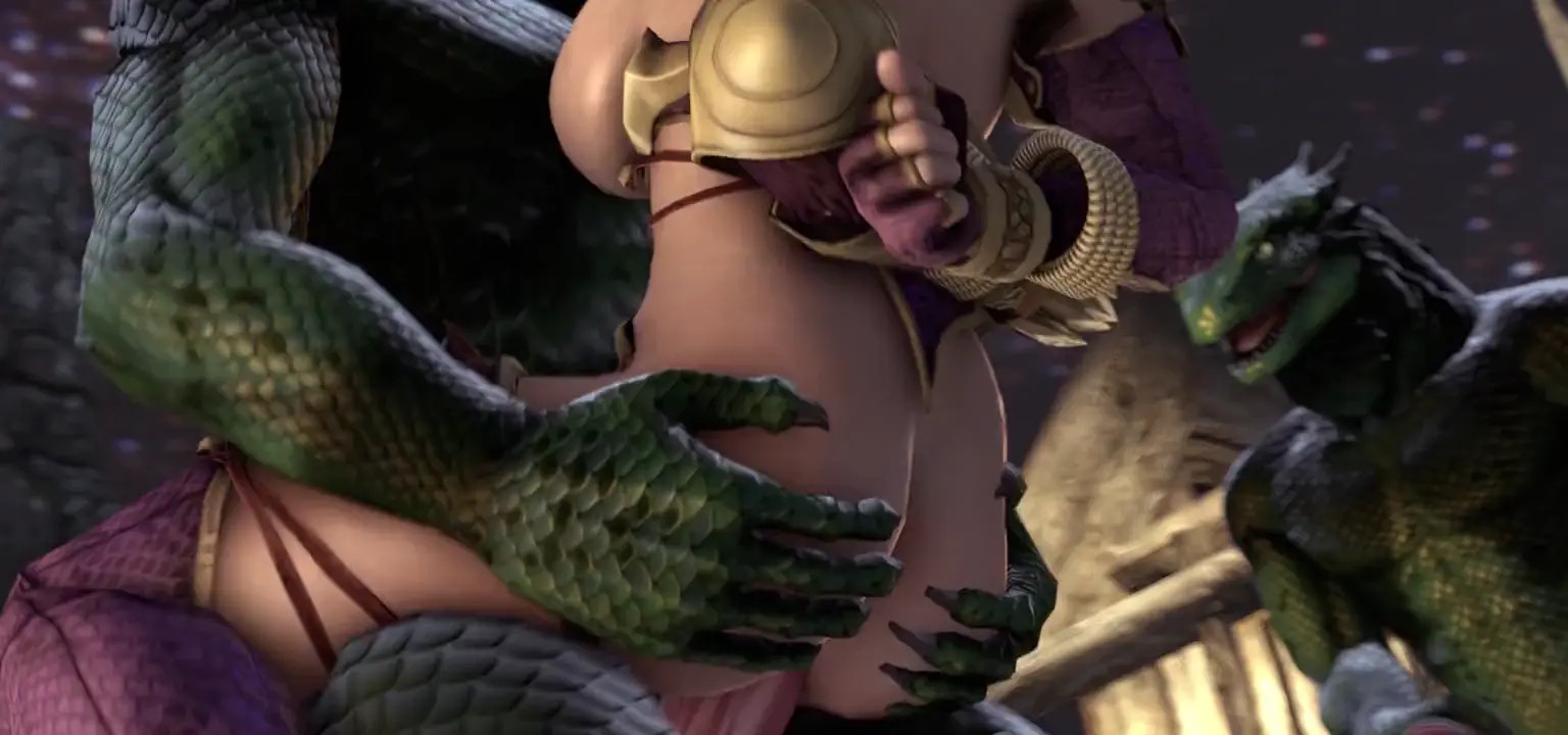 Lizardmen Waiting For Their Turn To Fuck Ivy | KaminaKirei