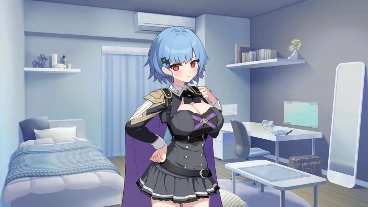 Lucie Moorcroft (Black Uniform) - Muv-Luv Girls Garden