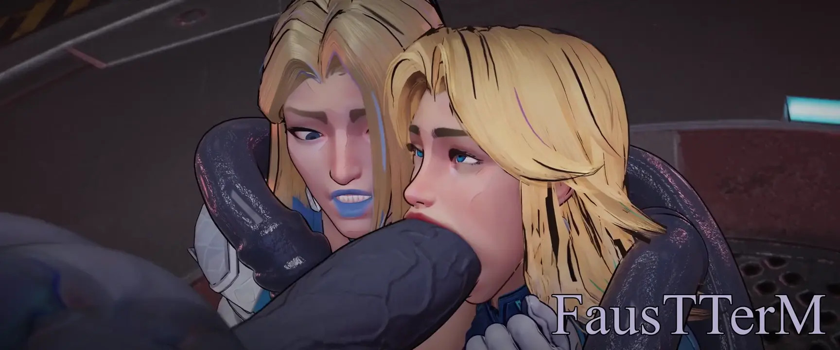 Emma Frost & Invisible woman blow Venom