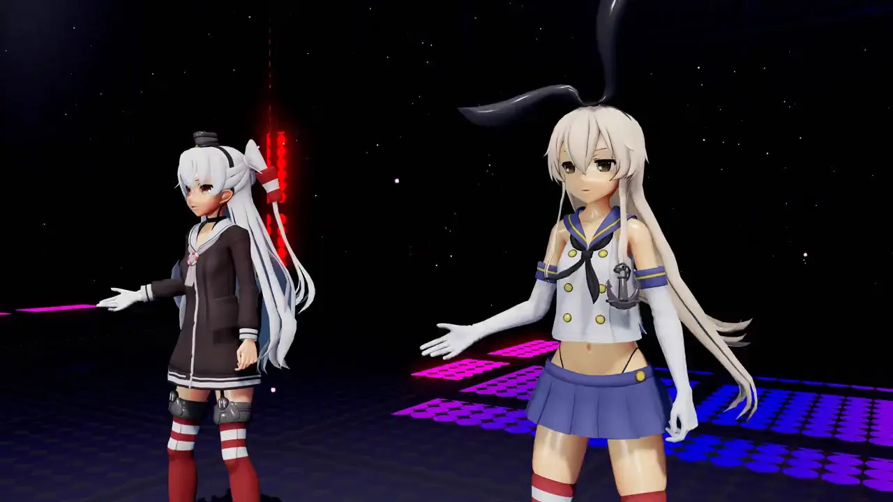 Shimakaze & Amatsukaze - Chocolate Cream (ver. 2) [MMD R15] West4826