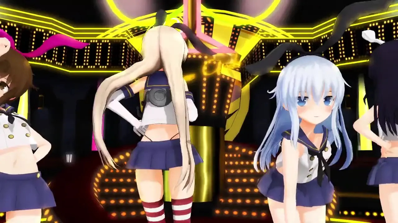 Shimakaze & Destroyer Division 6 - Beautiful Legs [MMD R15] Mizukagami