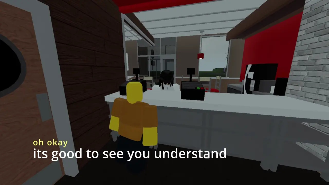 Burger worker fucks customer