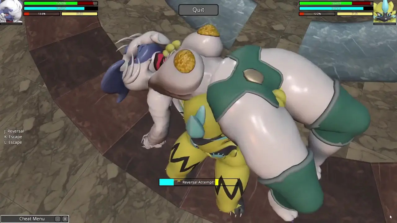 Absol vs Zeraora! Heroine Rumble 2 Pokemon Futa X Futa