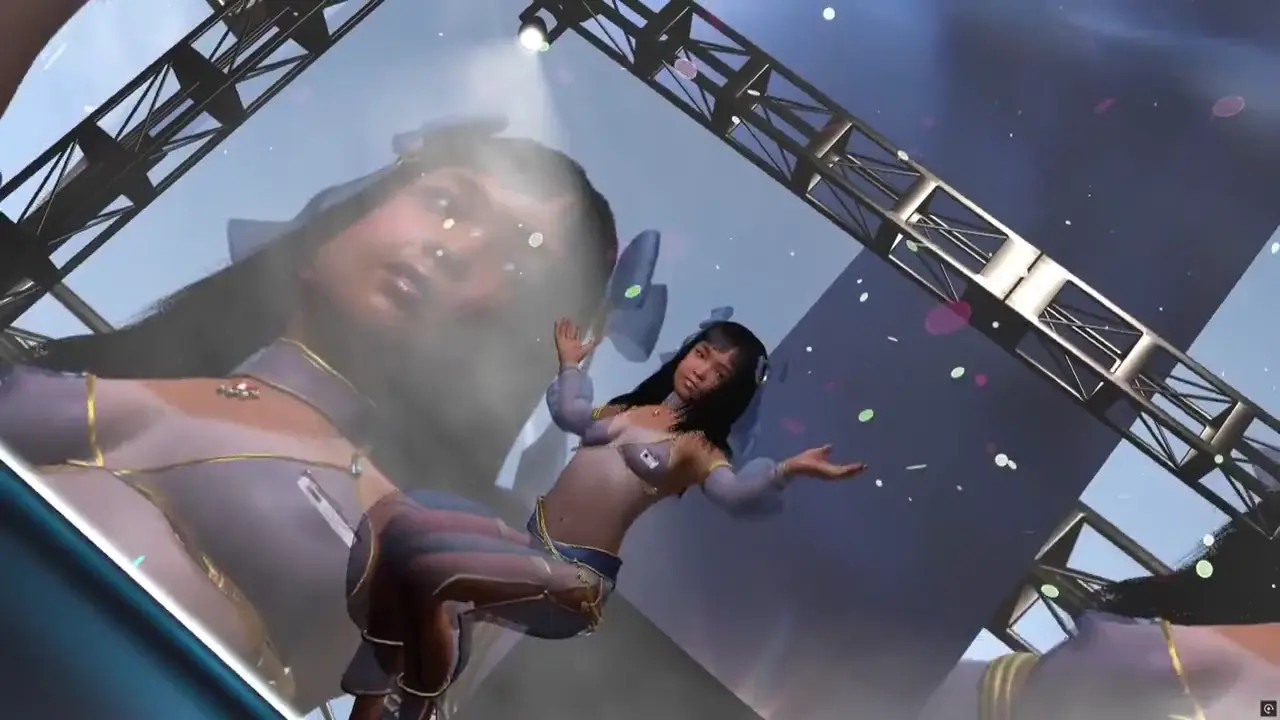 k-pop dancer03 under view see-through arabian cloth