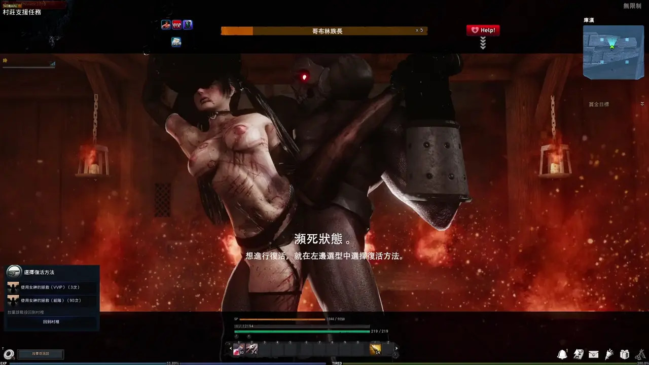 Town falls and female mercenaries in distress. ( Vindictus )