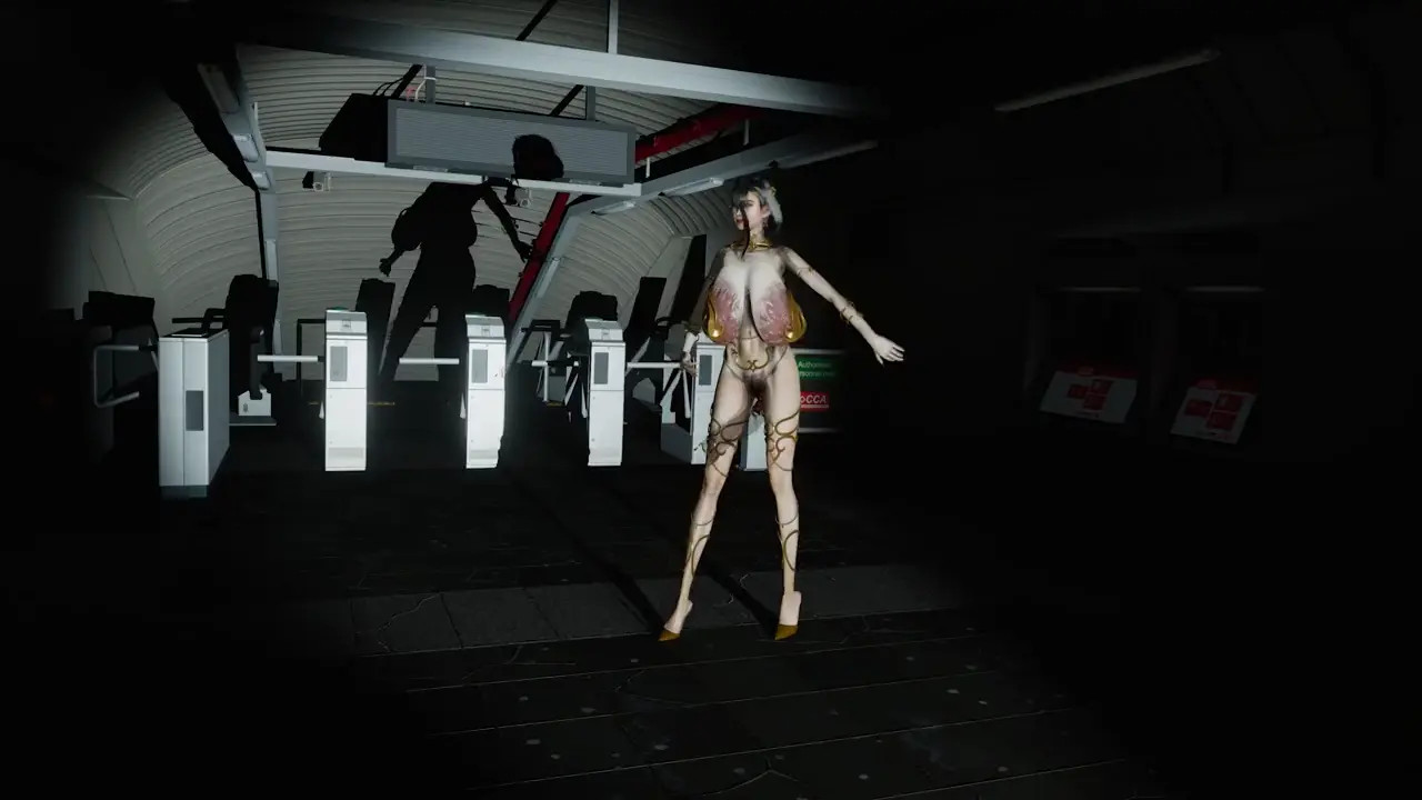 Tifa Lockhart – Phone Number (폰넘버) | Empty Subway Slut Dance | Extreme Gold-Bound Sur