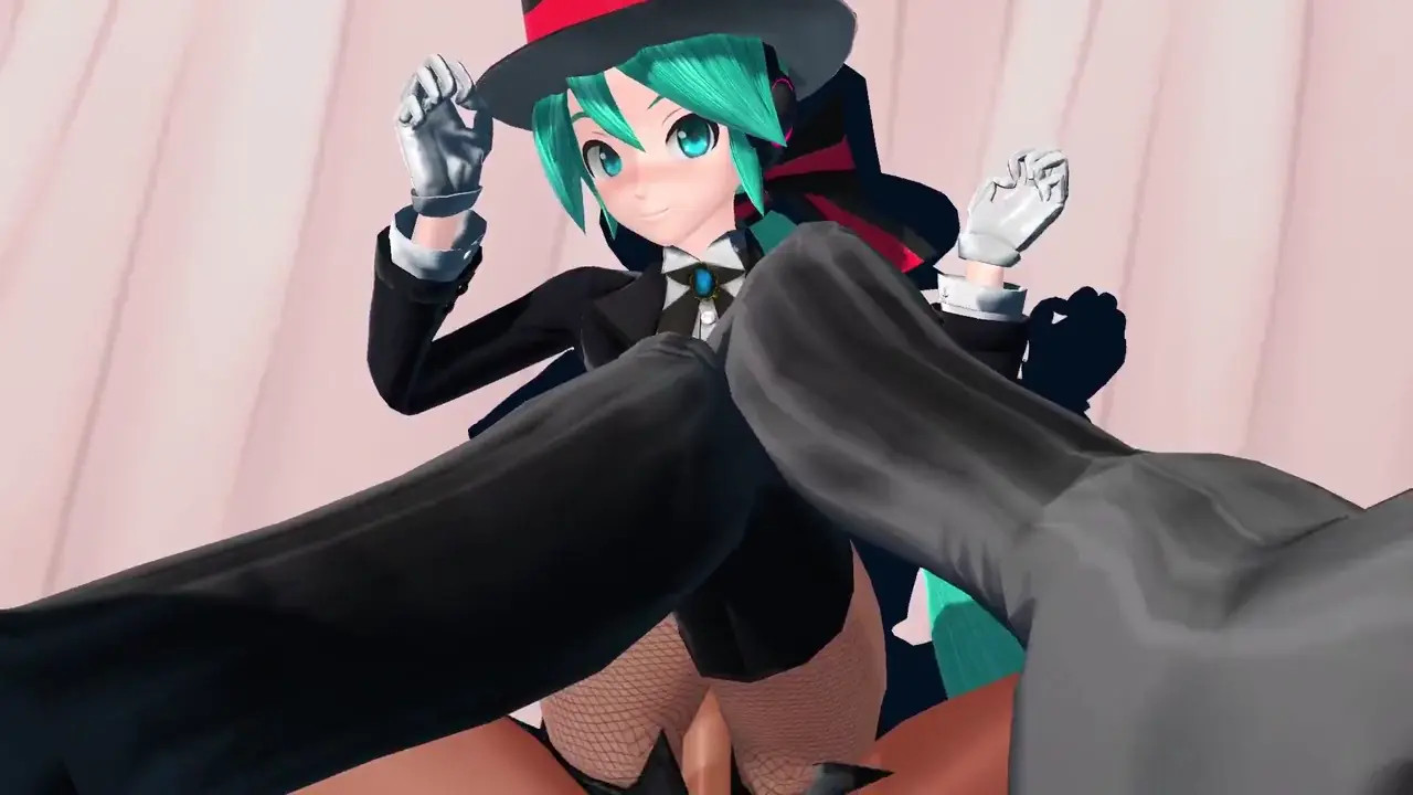 MMD Miracle painting Miku thighsjob