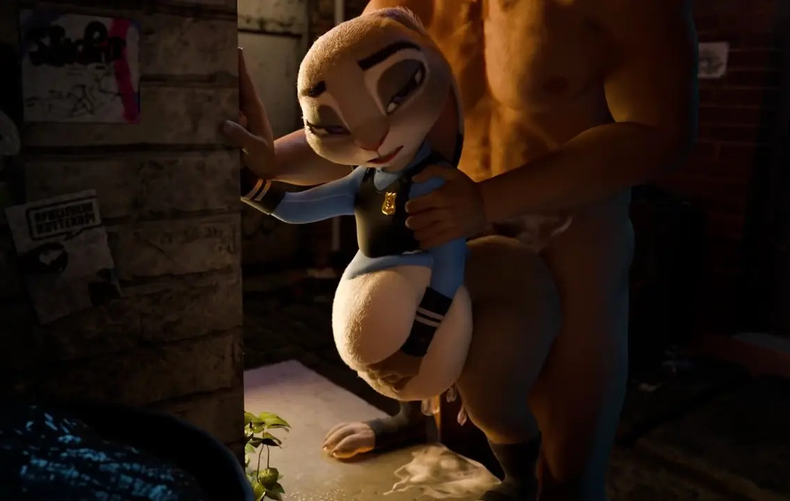 Judy Hopps Standing Doggystyle Pov