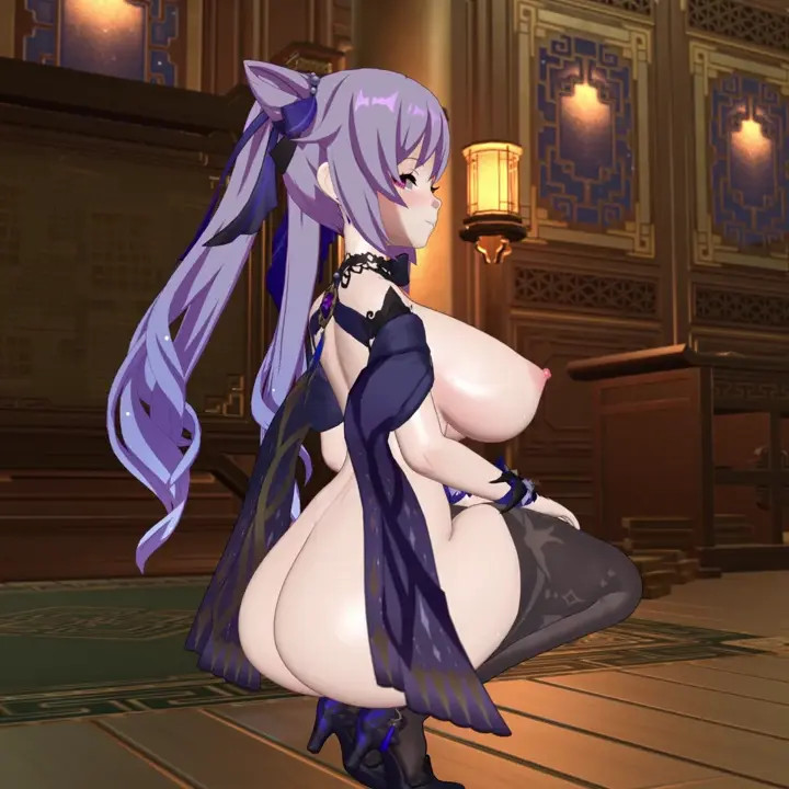Keqing Booty Bounce - ALT 3 - 4K