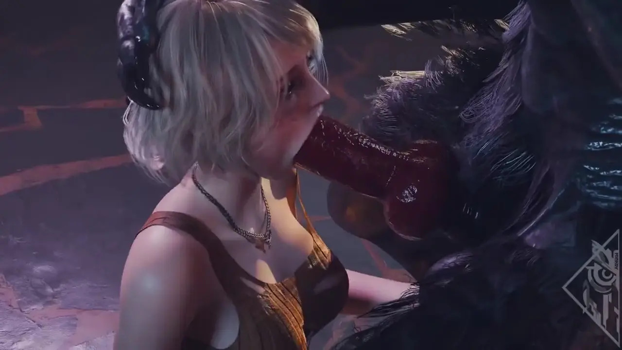 Ashley Forced To Suck WereWolf Cock- Sound