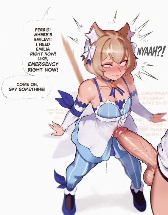 Felix taking Subaru' Erection