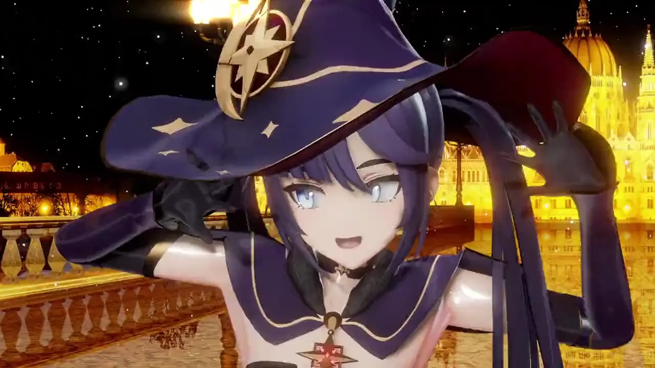 【MMD Genshin】Mona Junky-Night-Town-Orchestra