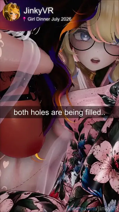 [JinkyVR] It's really hard to think when @yuzuuzuu and @MuteMew are filling BOTH hole