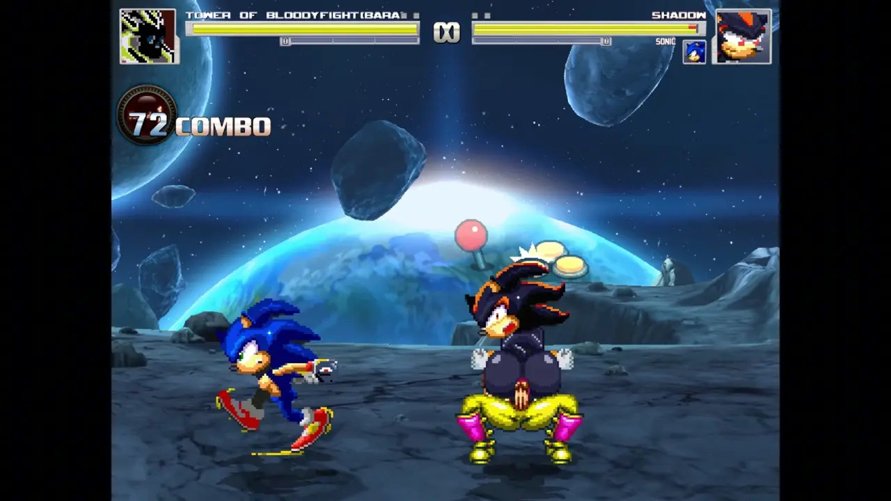 MUGEN Sonic and Shadow forced to ride cock.